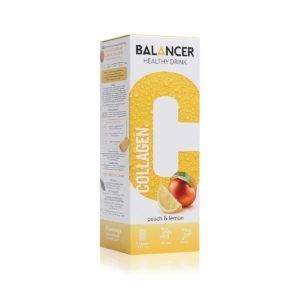 Напиток Balancer Collagen со вкусом «Персик — лимон», 10 стиков